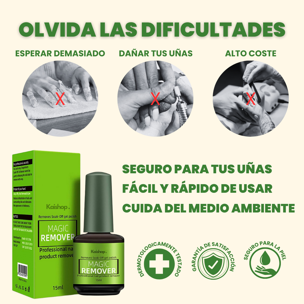 Removedor Mágico de Uñas | 1 + 2 GRATIS