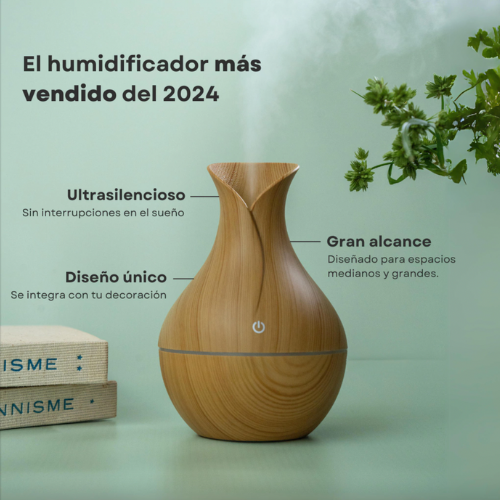 Humidificador Ultrasónico de Aromaterapia – Brisa Zen💆🏼‍♀️
