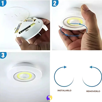 Set 3 Luces Led Inalámbricas Control Remoto!